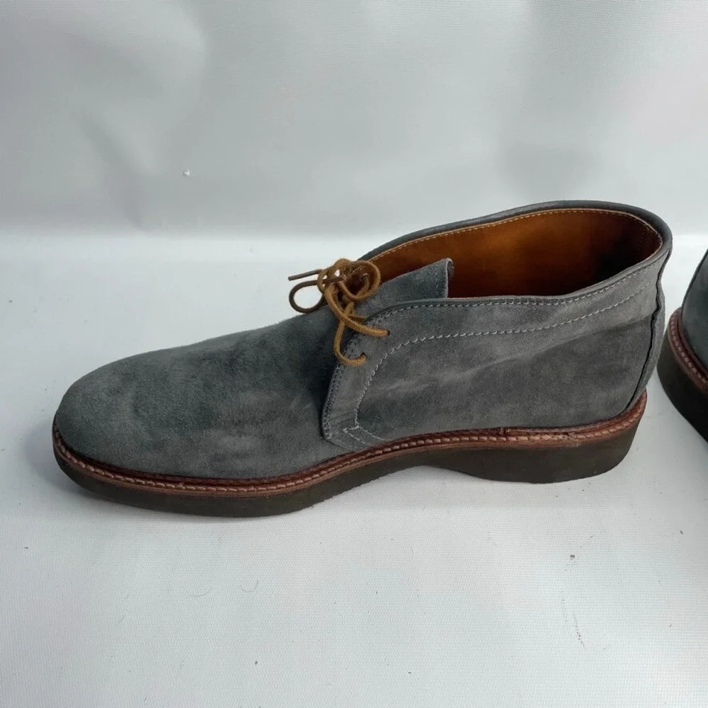Men's Alden New England 1592L‎ Chukka Boot (Lead Gray Suede) 12 C/3